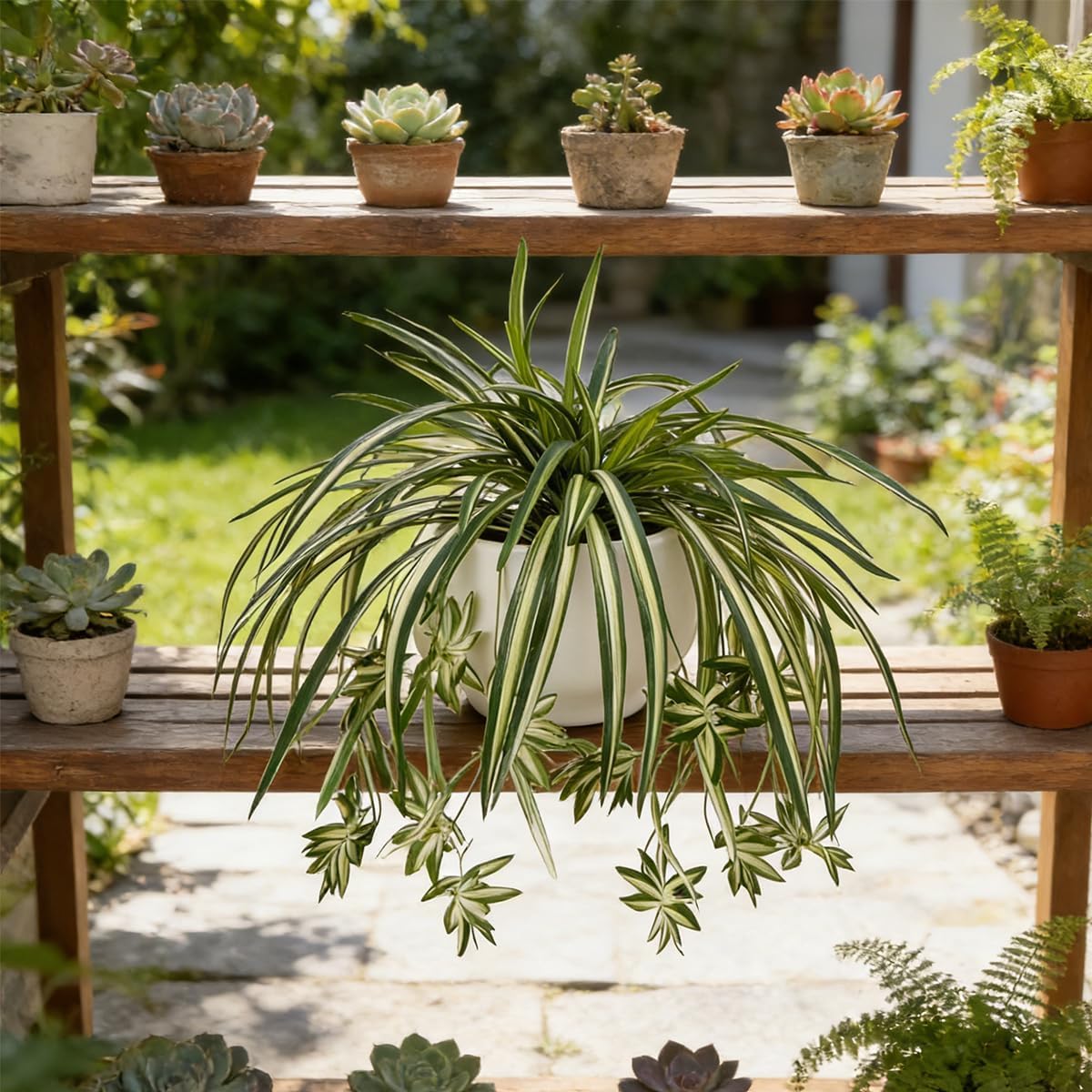 4PCS Artificial Hanging Spider - Spider Plant Hanging recension och pris