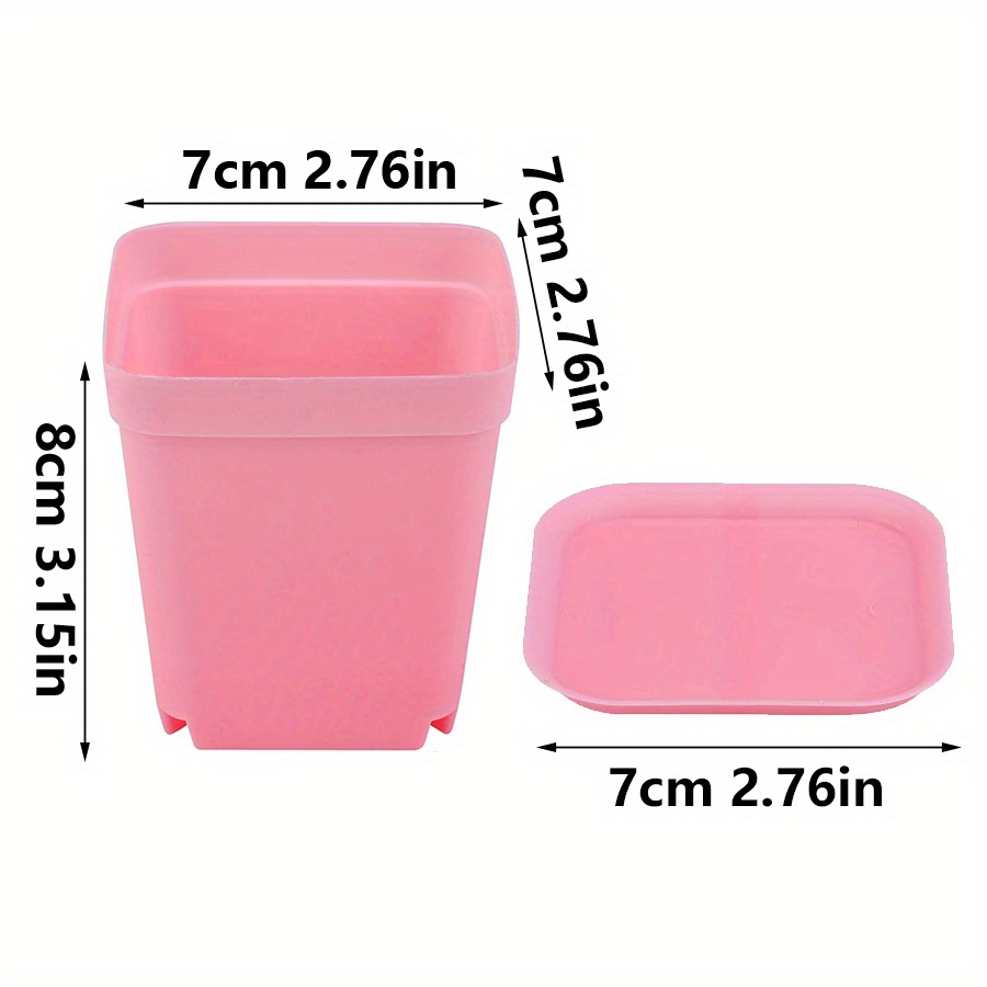 12pcs 7cm Plastic Square Pots  - Aloe Vera Pot recension och pris
