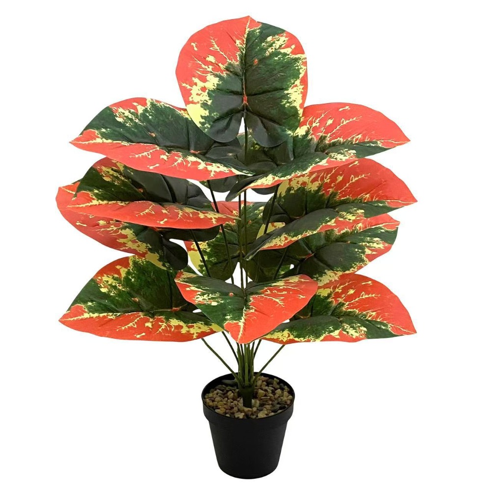 1PC Color Blocking Artificial  - Ficus Lyrata Tree recension och pris