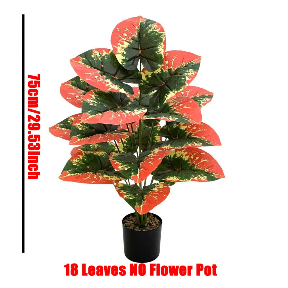 1PC Color Blocking Artificial  - Ficus Lyrata Tree recension och pris